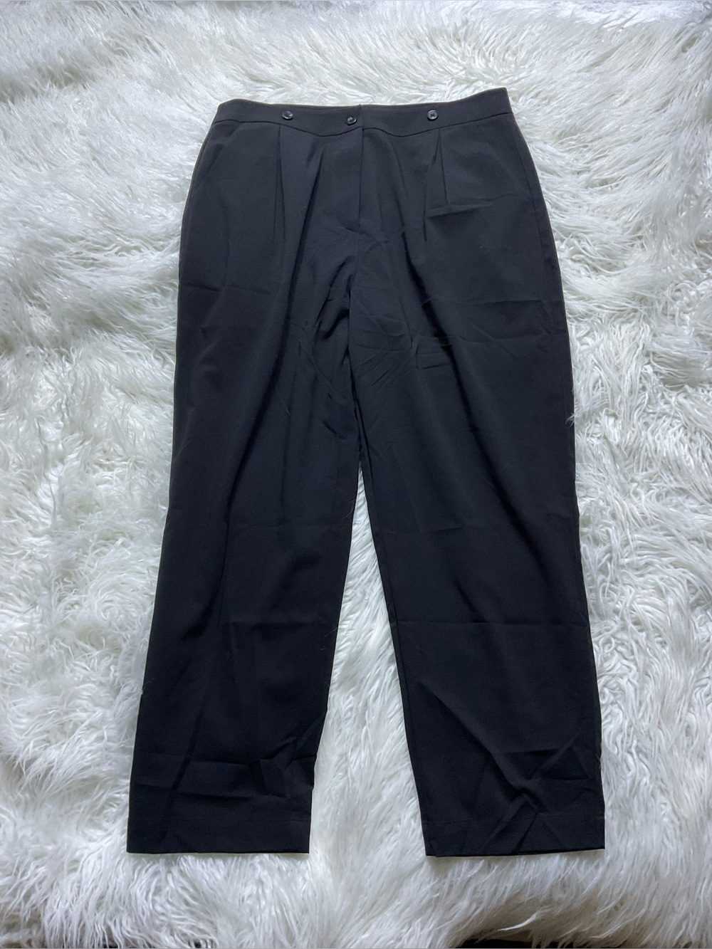 NWOT Disturbia black high-waisted pleated tailored trousers